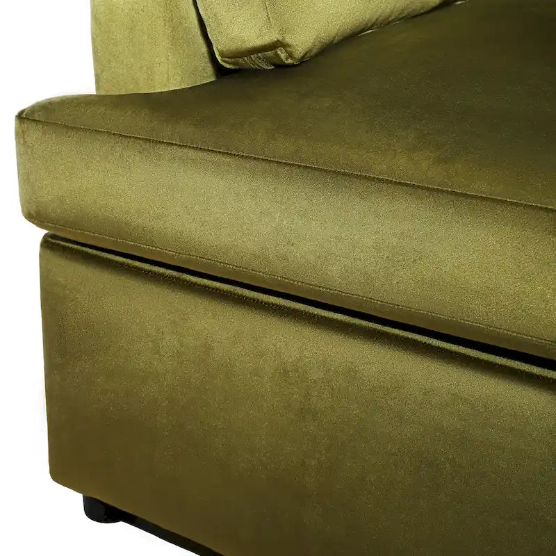 Oversized Upholstered Accent Chair with Padded Arms and Low Profile
