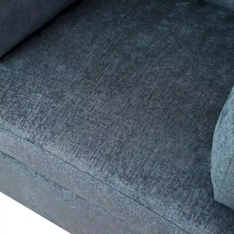 Oversized Upholstered Accent Chair with Padded Arms and Low Profile