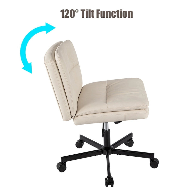 Chaise de bureau plus grande avec rotation à 360° et roulettes