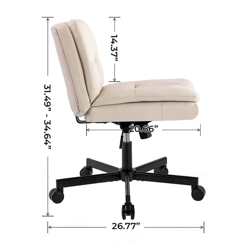 Chaise de bureau plus grande avec rotation à 360° et roulettes