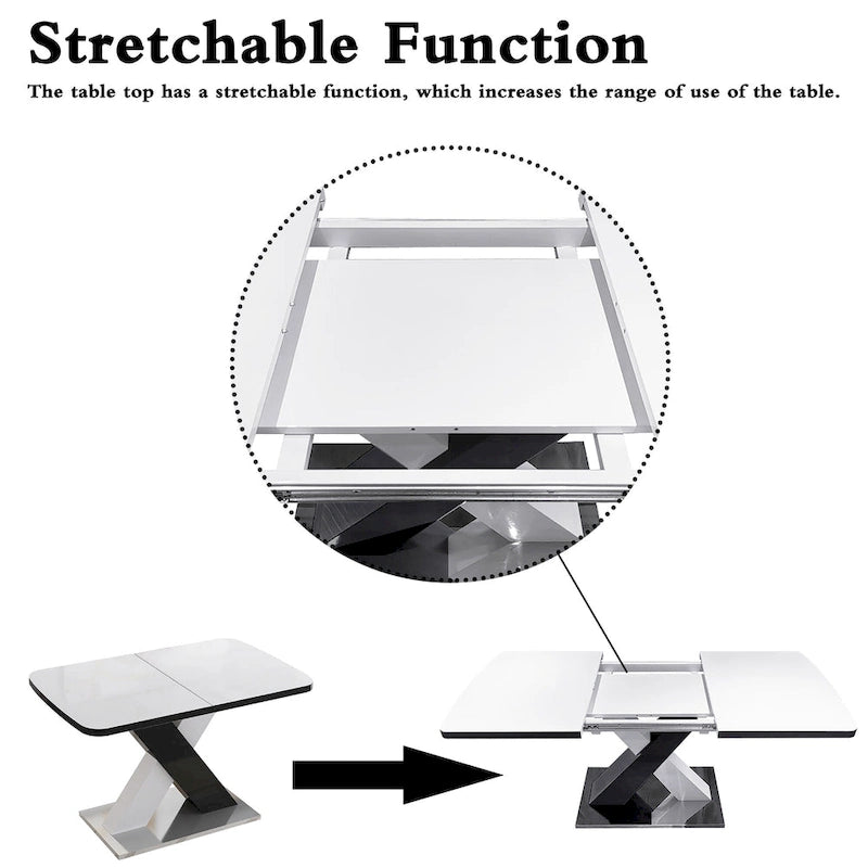 Modern Expandable Square Dining Table