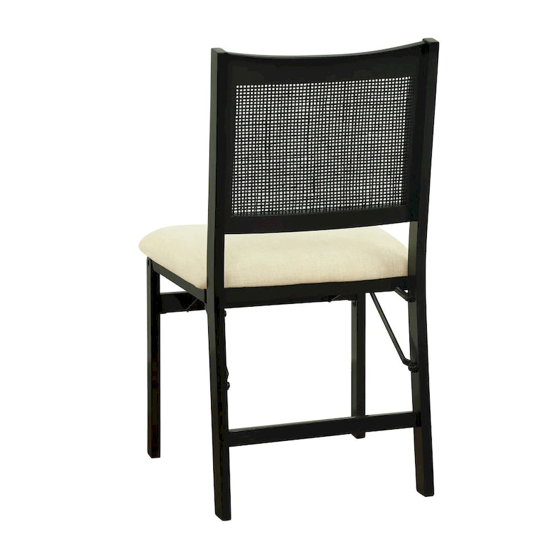 Dark Brown Faux Leather Industrial Dining Chair with Nailhead Trim