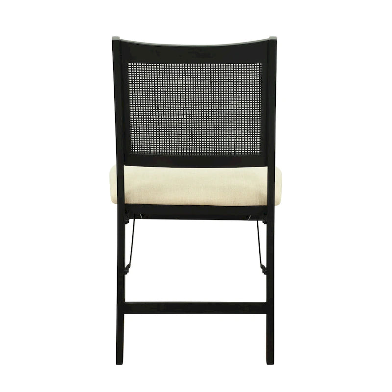 Dark Brown Faux Leather Industrial Dining Chair with Nailhead Trim