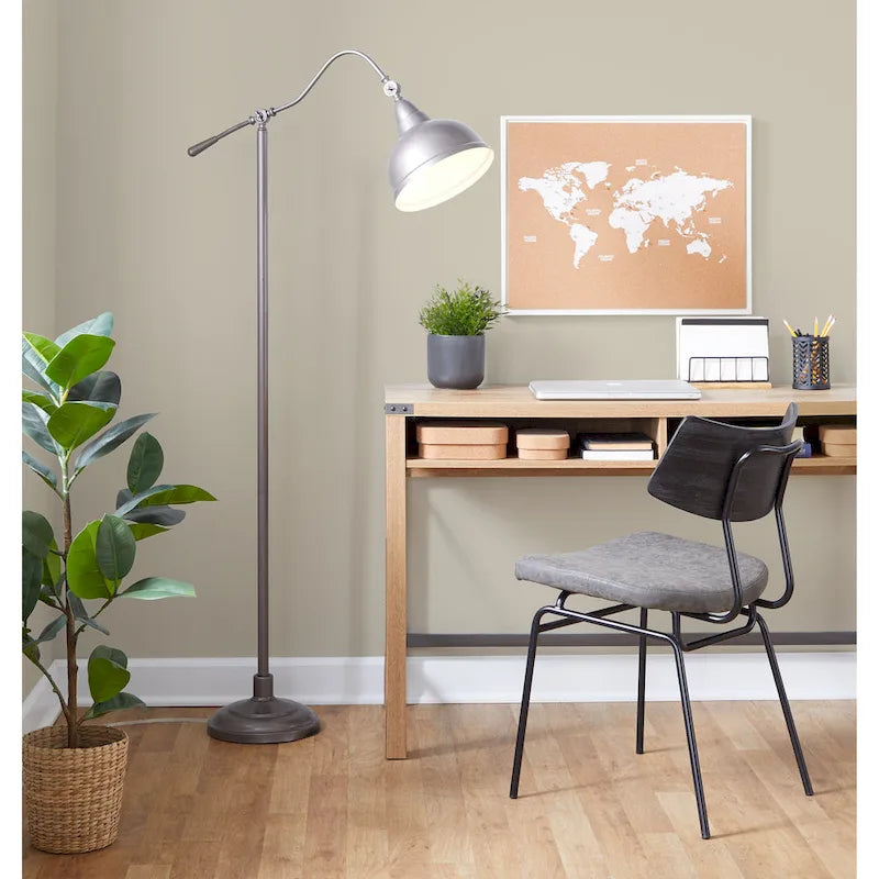 Mid-Century Modern Upholstered Dining Chair with Wood Backrest Metal Frame
