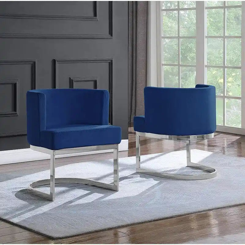 Luxe relaxstoel met chromen onderstel (één stuk)