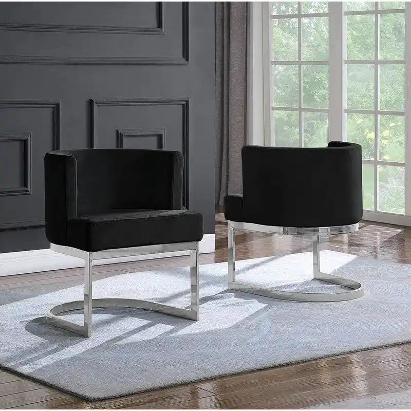 Luxe relaxstoel met chromen onderstel (één stuk)