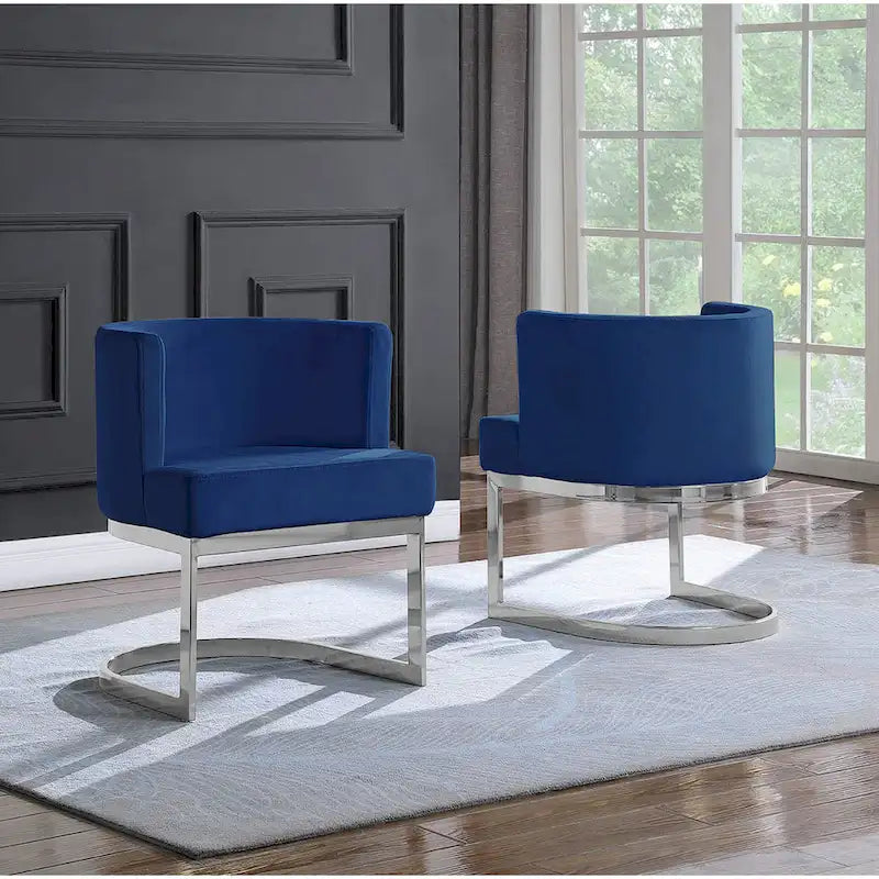 Luxe relaxstoel met chromen onderstel (één stuk)