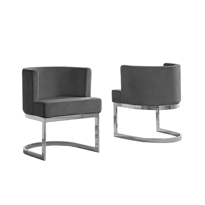 Luxe relaxstoel met chromen onderstel (één stuk)