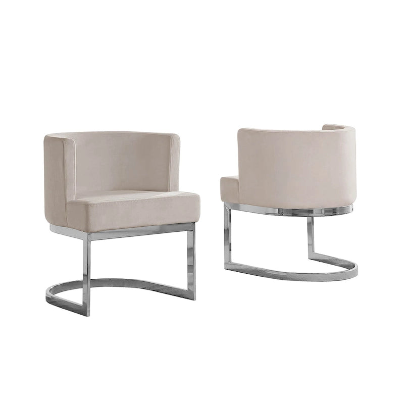 Luxe relaxstoel met chromen onderstel (één stuk)