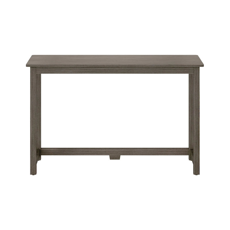 Moderner minimalistischer Schreibtisch mit Beinen aus Massivholz für zu Hause