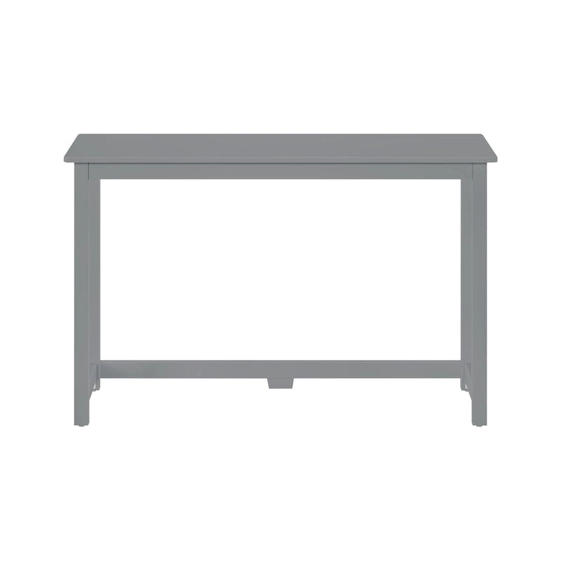 Moderner minimalistischer Schreibtisch mit Beinen aus Massivholz für zu Hause