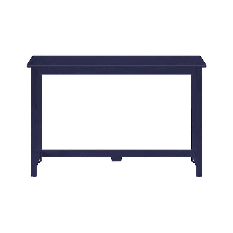 Moderner minimalistischer Schreibtisch mit Beinen aus Massivholz für zu Hause