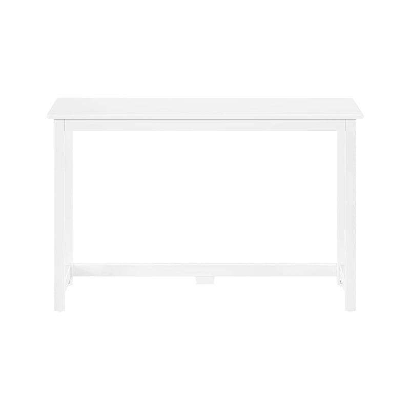 Moderner minimalistischer Schreibtisch mit Beinen aus Massivholz für zu Hause