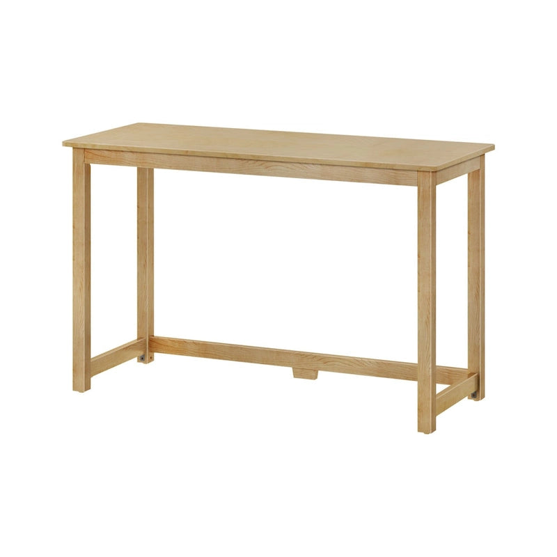 Moderner minimalistischer Schreibtisch mit Beinen aus Massivholz für zu Hause