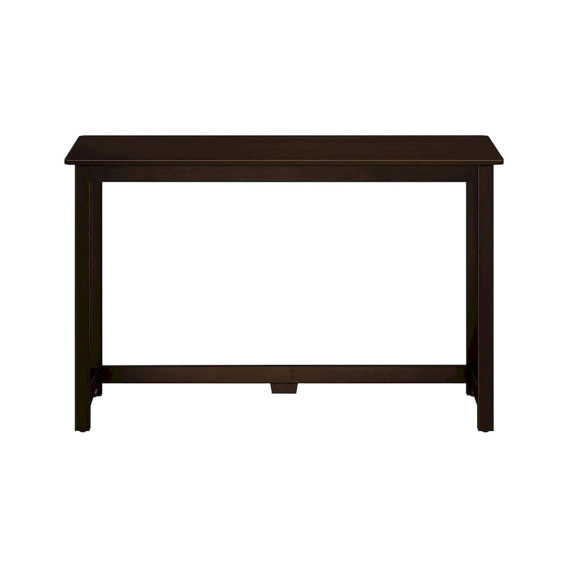 Moderner minimalistischer Schreibtisch mit Beinen aus Massivholz für zu Hause