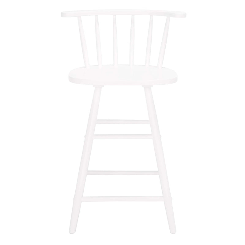Farmhouse Spindle Back Counter Stool with Curved Arms and Footrest