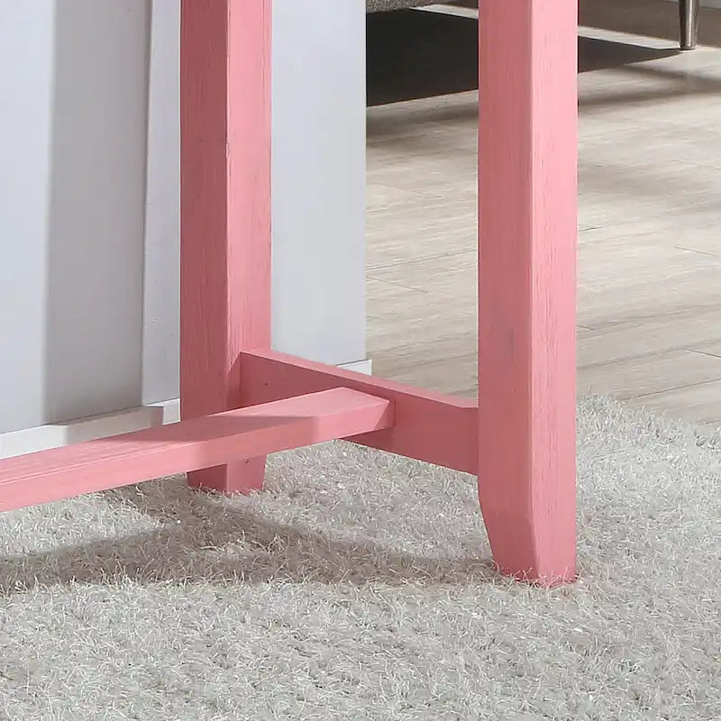 Mesa de jantar contemporânea retangular, de altura de balcão, com tomada elétrica integrada